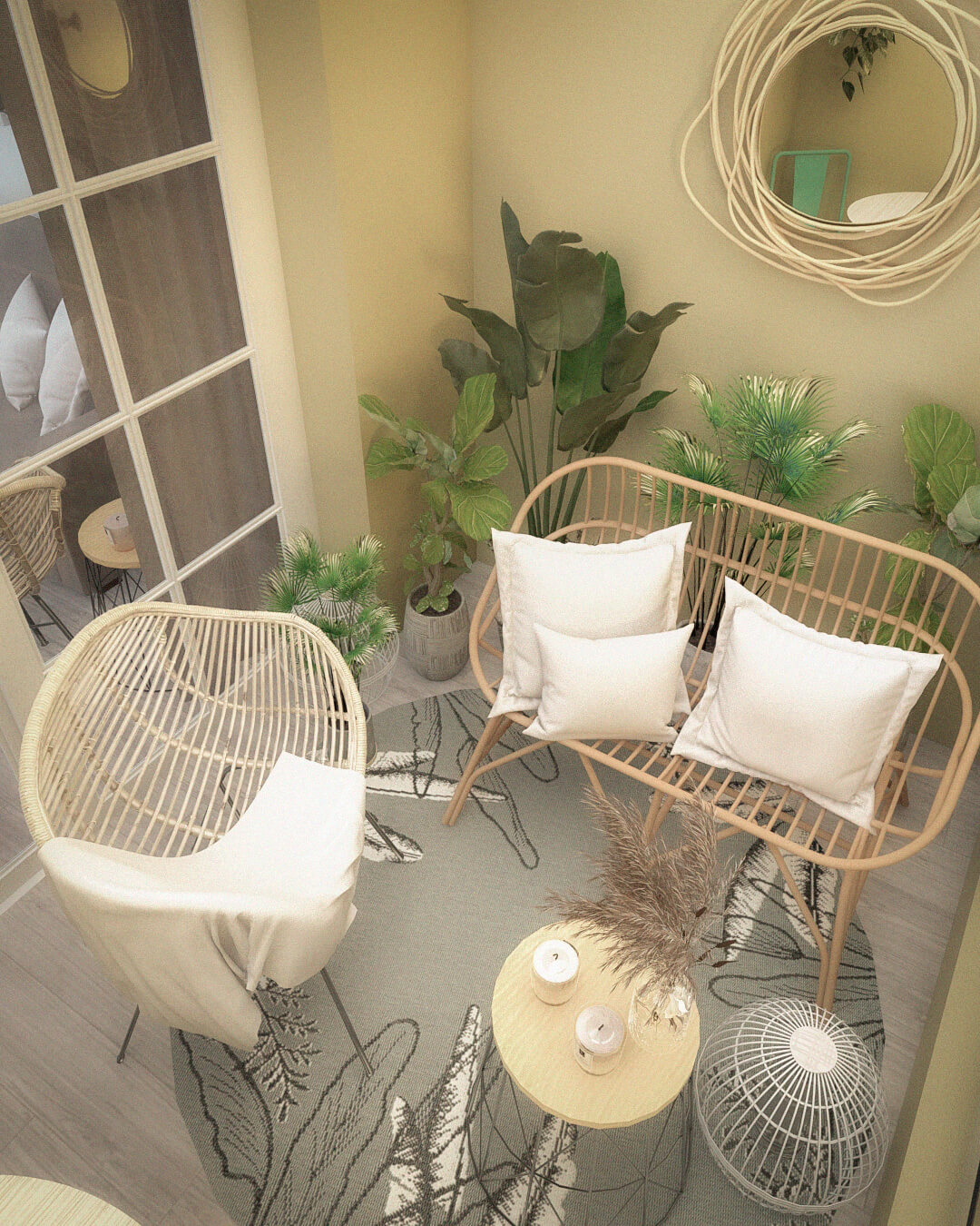 Reforma apartamento con jardín